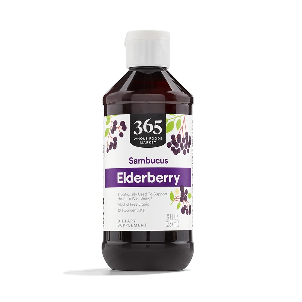 365 by Whole Foods Market Elderberry Syrup 8 fl oz front view