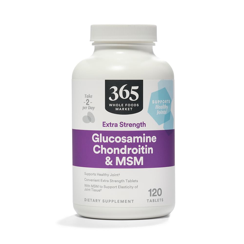 365 by Whole Foods Market Extra Strength Chondroitin 120 Tablets front view