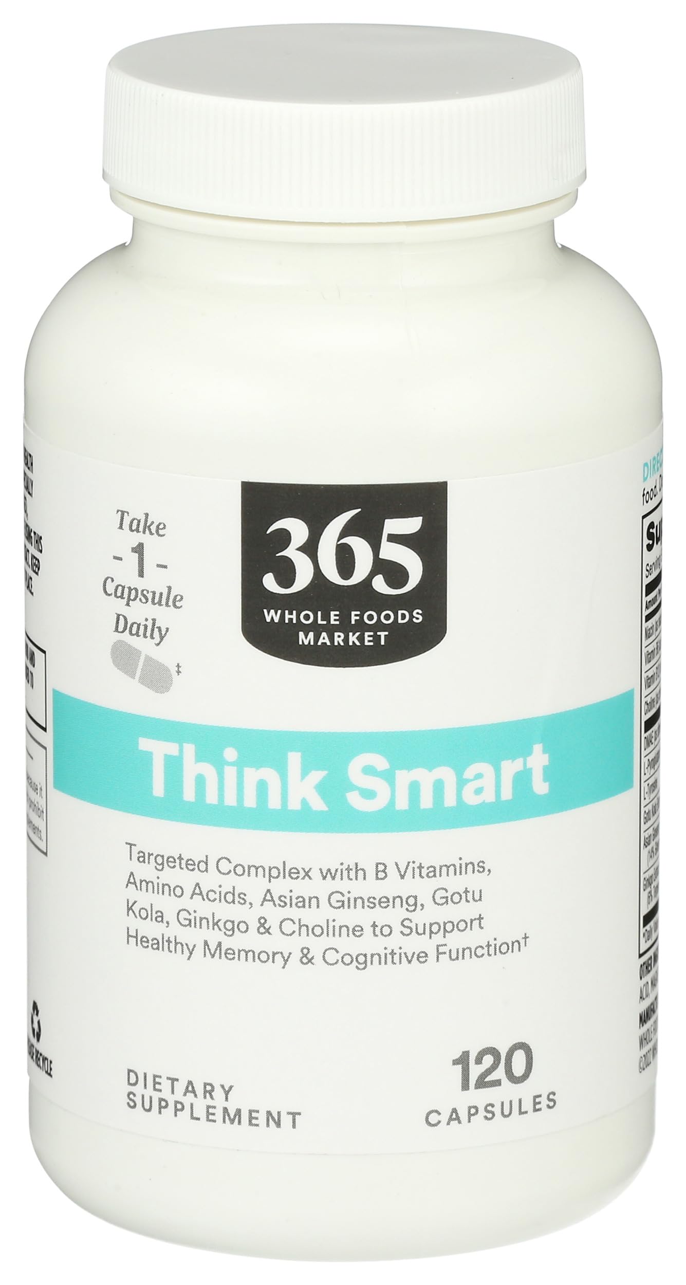 365 by Whole Foods Market Ginkgo Biloba Supplement front view