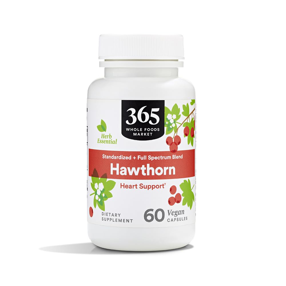 365 by Whole Foods Market Hawthorn Supplement 60 count front view