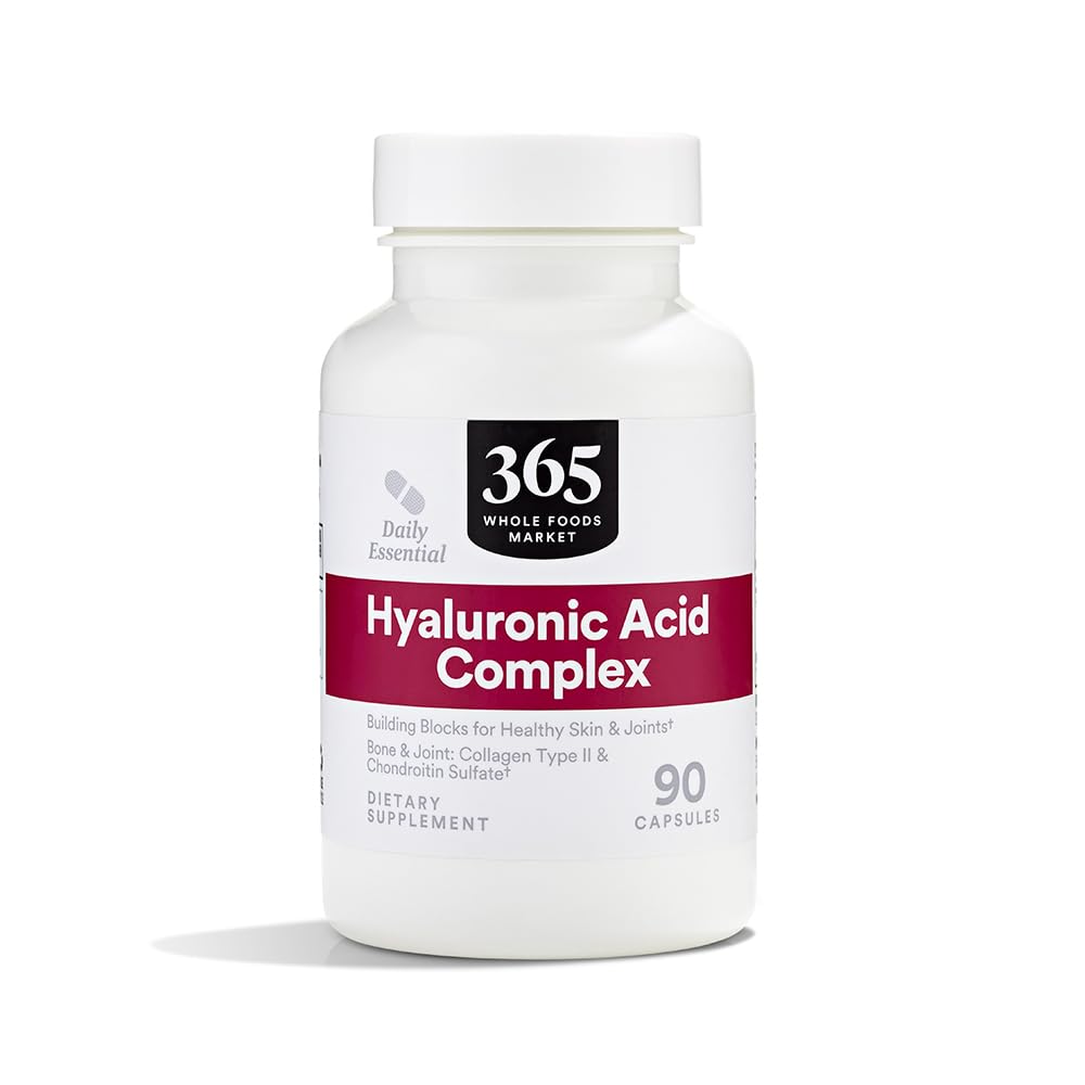 365 by Whole Foods Market Hyaluronic Acid Complex 90 count front view