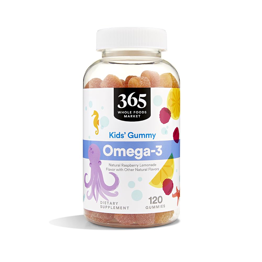 365 by Whole Foods Market Kids' Omega-3 Gummy Supplements front view