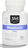 365 by Whole Foods Market Melatonin 5mg Sleep Supplement 60 tablets front view