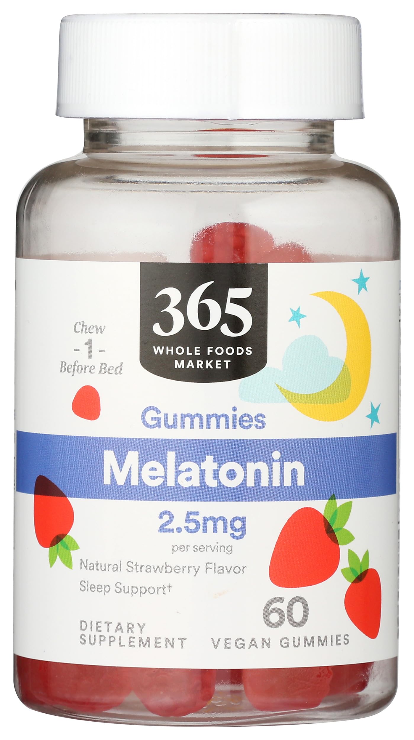 365 by Whole Foods Market Melatonin Gummy 2.5mg front view