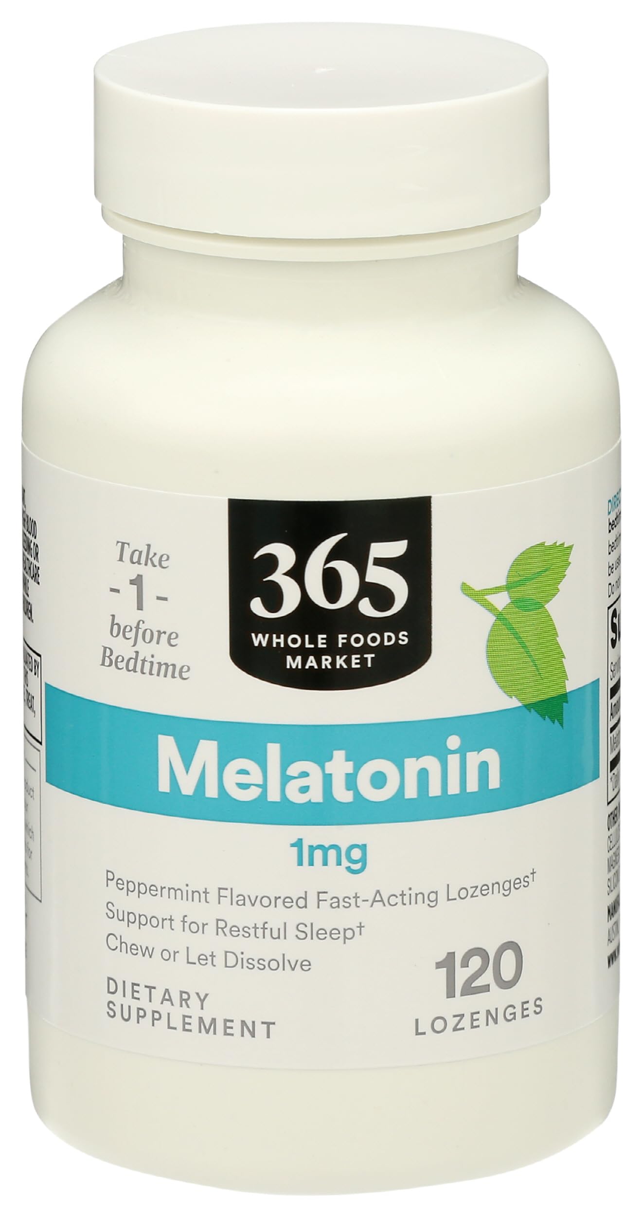 365 by Whole Foods Market Melatonin Lozenges 1mg front view