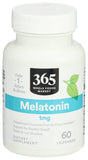 365 by Whole Foods Market Melatonin Lozenges 1mg peppermint flavour front view