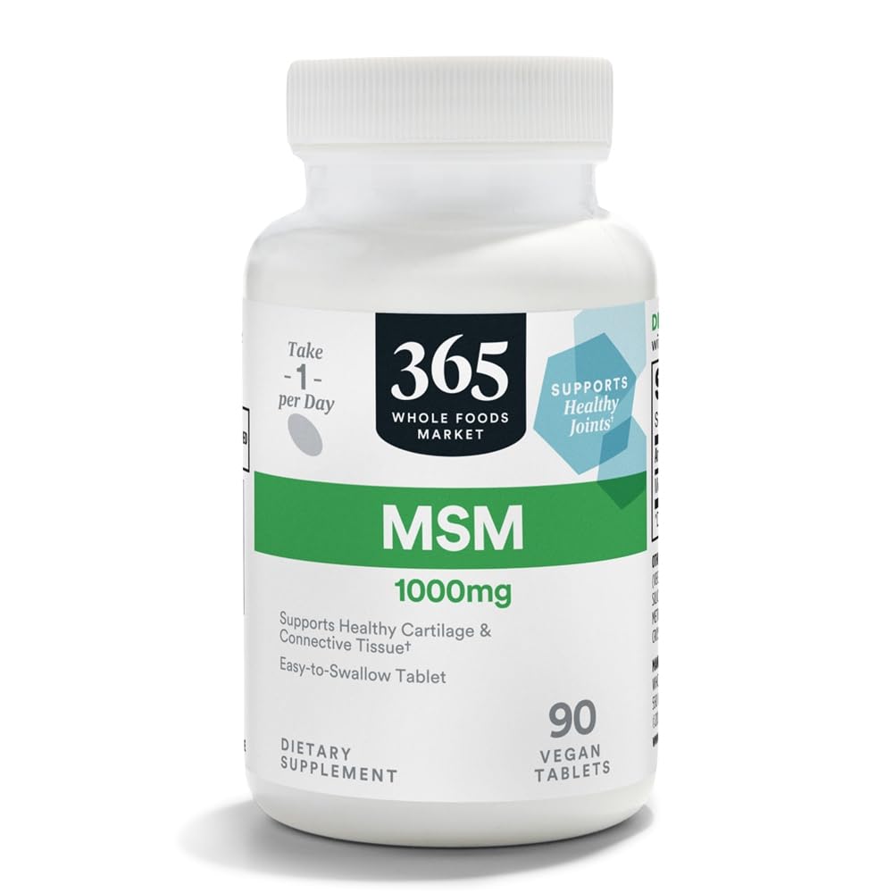 365 by Whole Foods Market MSM Tablets 1000mg front view
