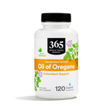 365 by Whole Foods Market Oil of Oregano 120 count vegan capsules front view