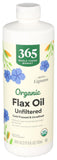 365 by Whole Foods Market Organic Flaxseed Oil 680g front view