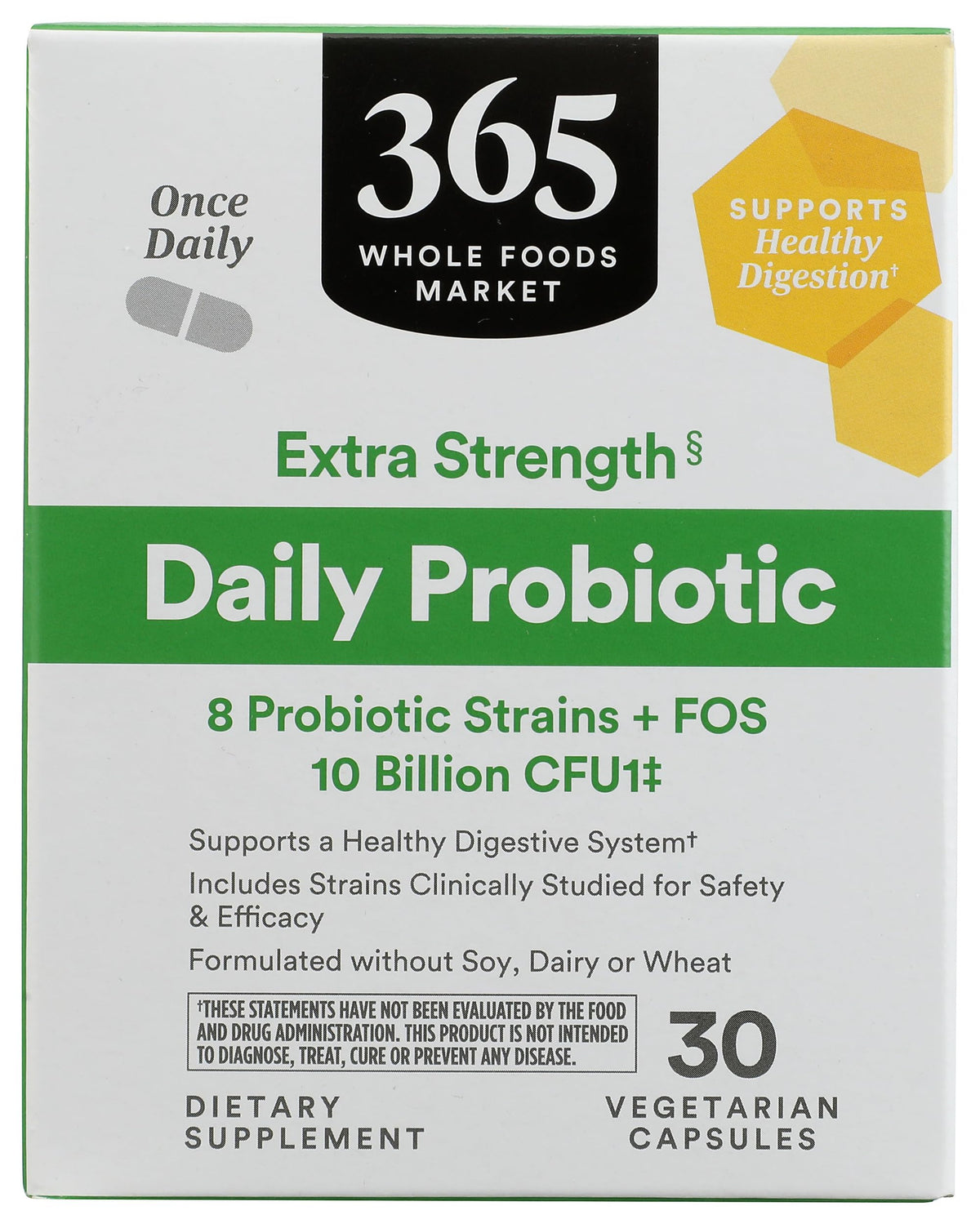 365 by Whole Foods Market Probiotic Capsules front view