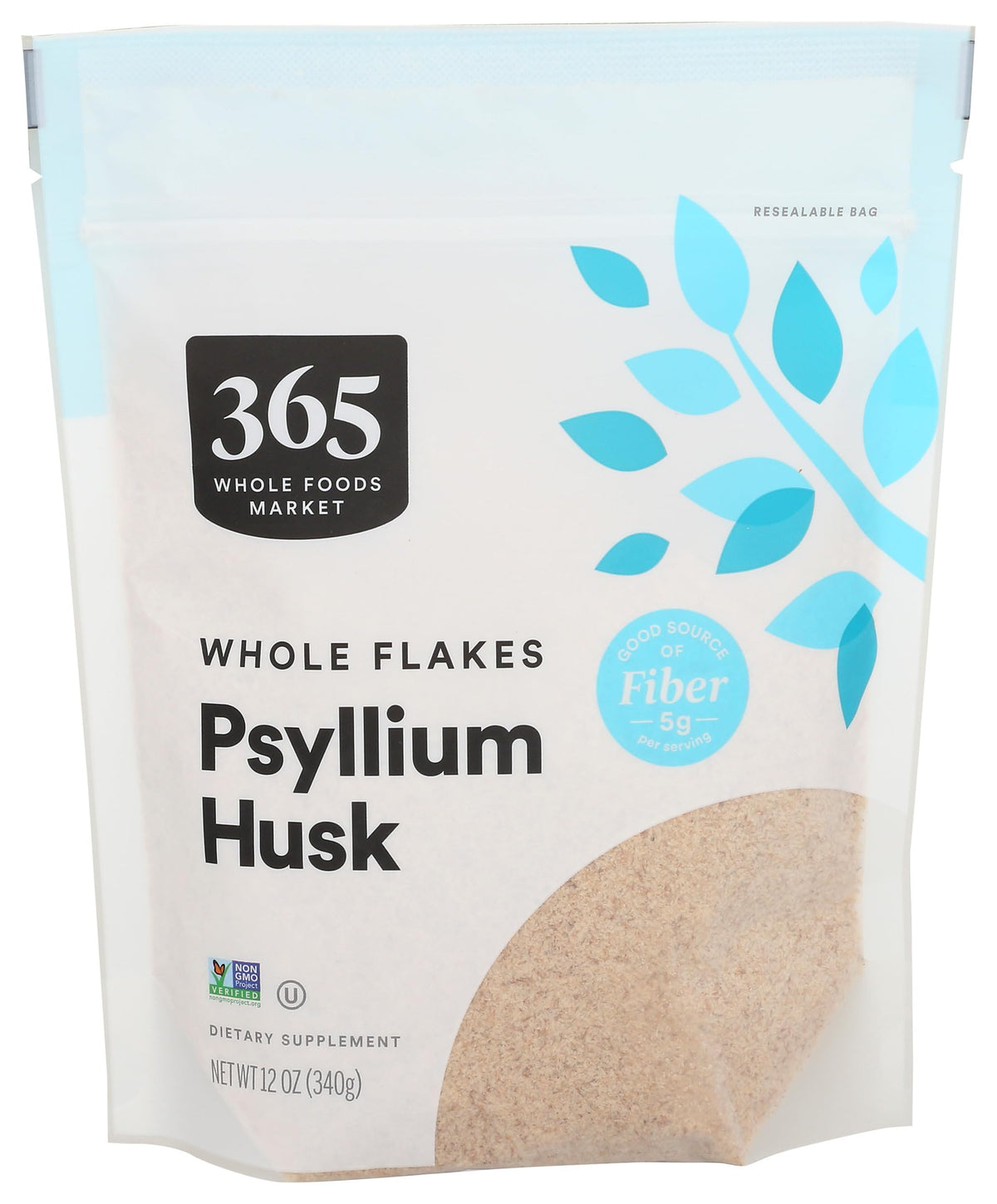 365 by Whole Foods Market Psyllium Supplement 354g front view