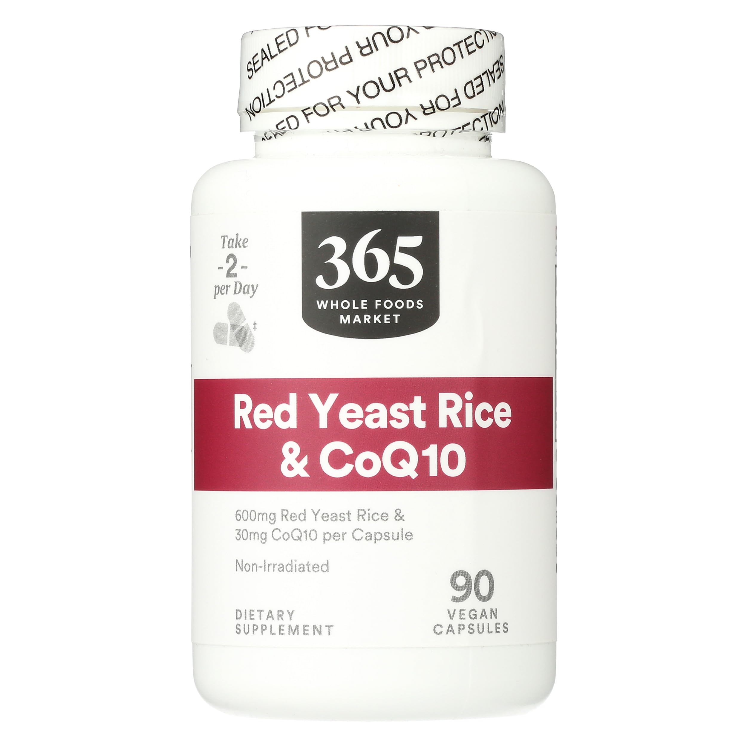 365 by Whole Foods Market Red Yeast Rice with CoQ10 front view