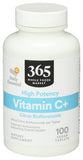 365 by Whole Foods Market Vitamin C Complex 100 tablets front view
