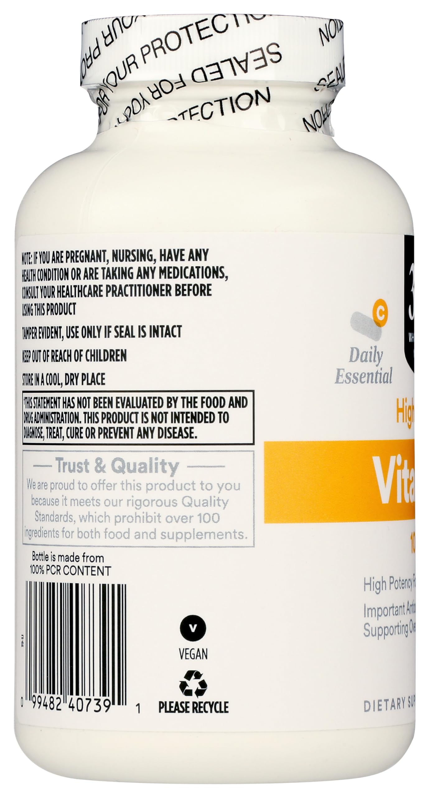 365 by Whole Foods Market Vitamin C Supplement packaging