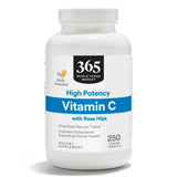 365 by Whole Foods Market Vitamin C with Rosehips 250 tablets front view