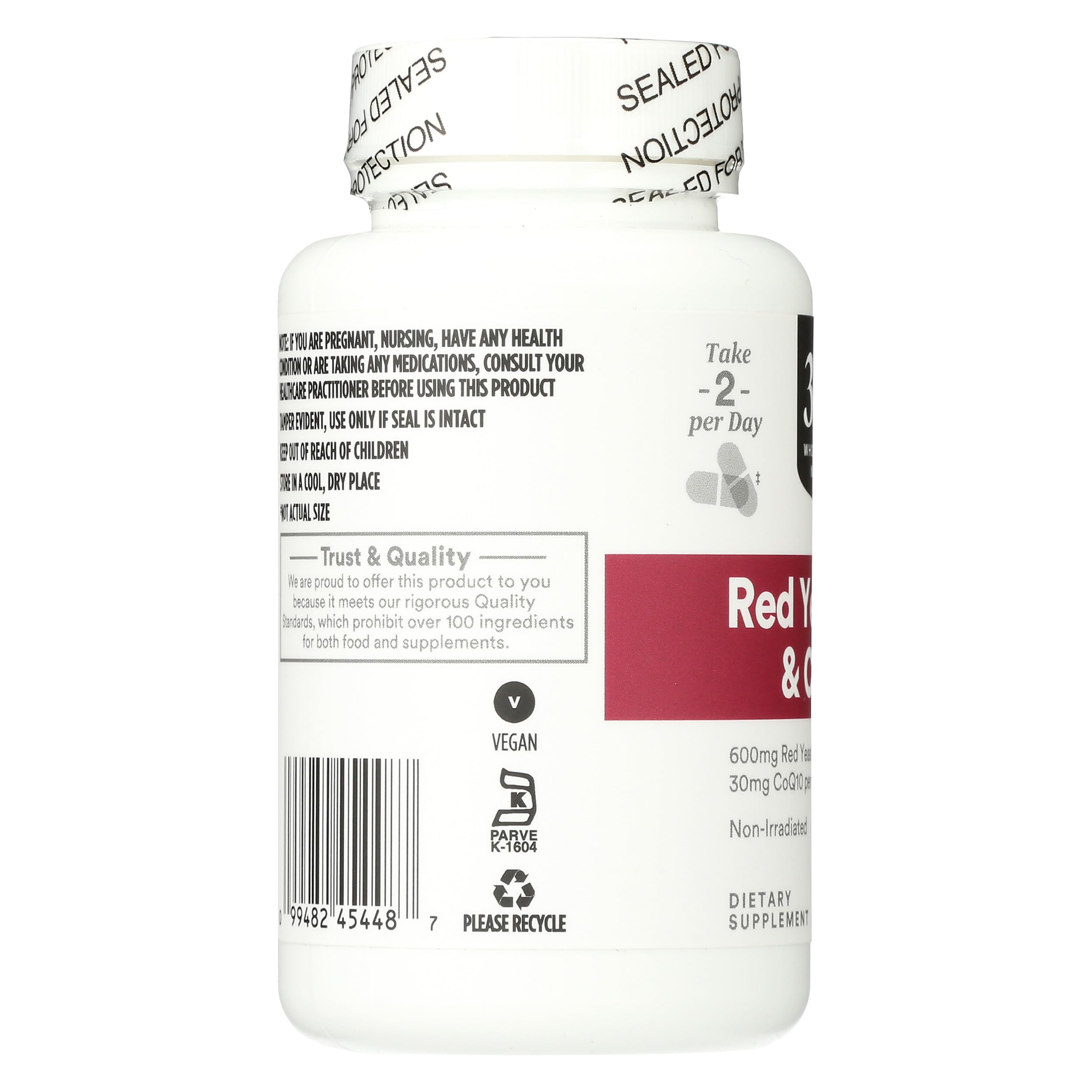 365 Red Yeast Rice with CoQ10 ingredients list