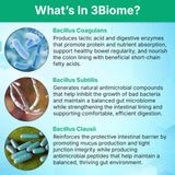 3Biome Probiotic Supplement with a measuring spoon