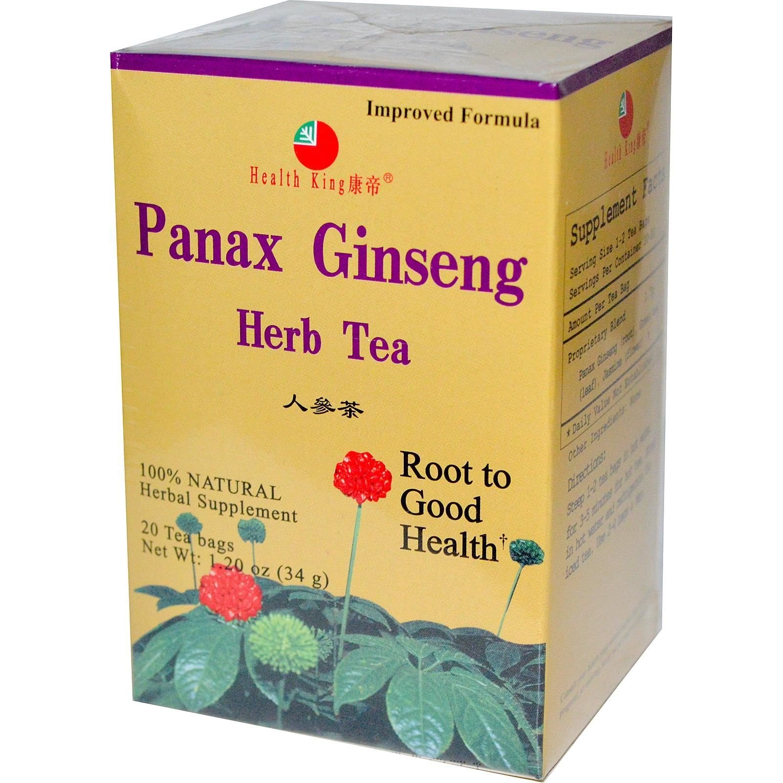 3M Panax Ginseng Herb Tea 5g packaging front view with jasmine flower