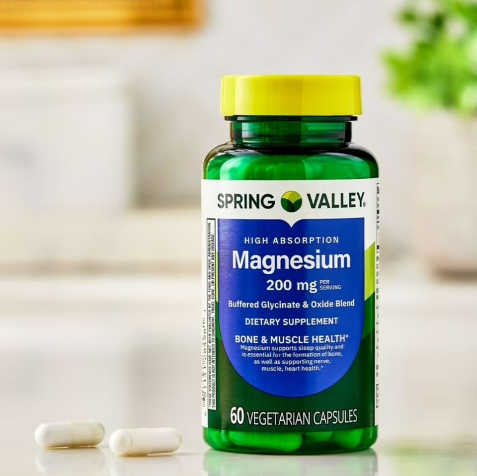 4 TOP CARE Magnesium Glycinate & Oxide 90 Capsules packaging