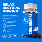 4 Your Wellness Ashwagandha Gummies mixed berry flavour close-up