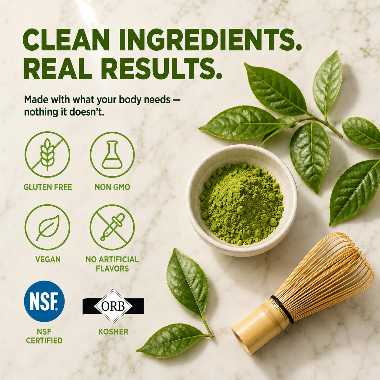 4 Your Wellness Matcha Green Tea Gummies with ingredients