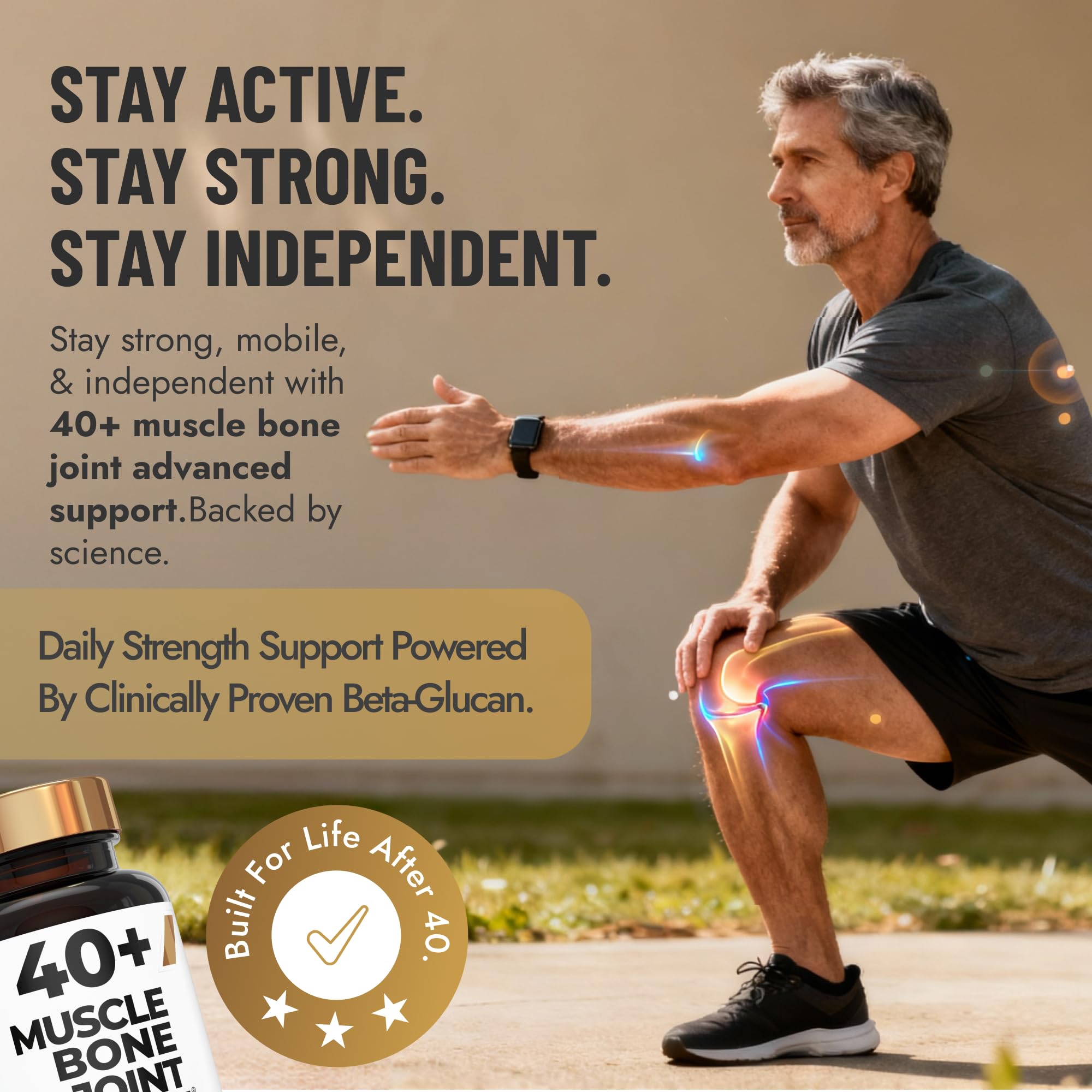 40+ Muscle Bone Joint Advanced Support supplement nutritional information