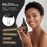 4Ever Beauty Biotin Collagen Aloe Vera Drops 150g bottle side view