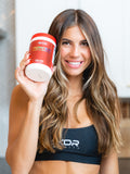 4KOR Fitness Power Reds & Greens on a kitchen counter