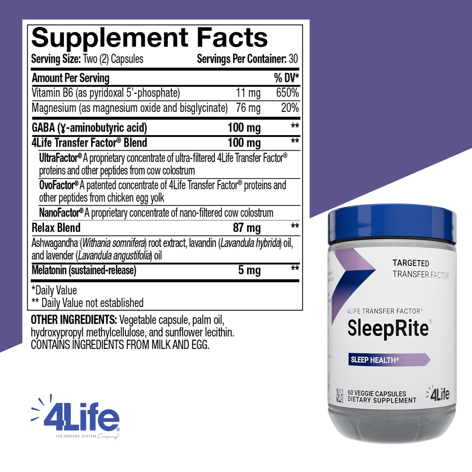 4Life Capsules side view showing dosage