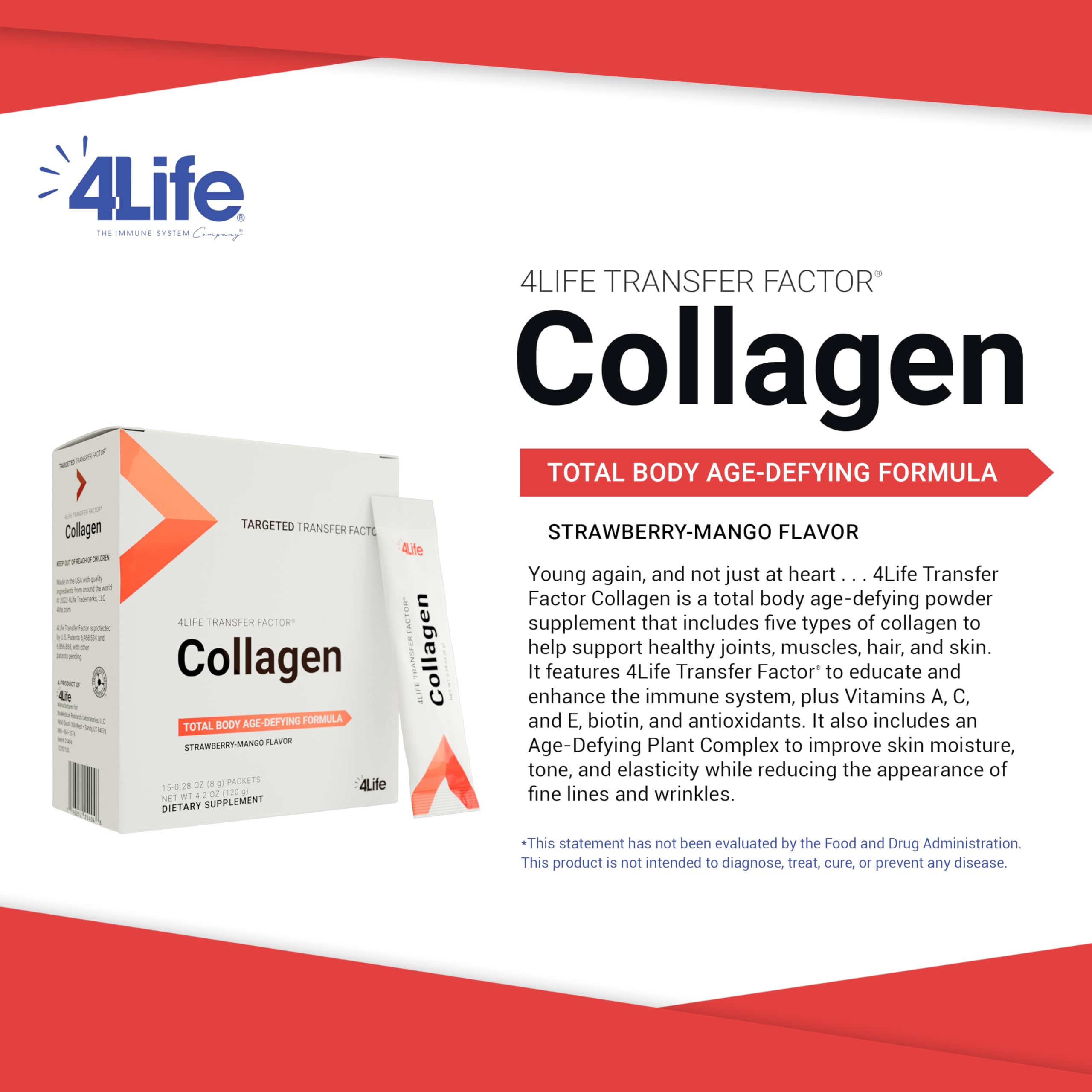 4Life Collagen Supplement 150g packaging