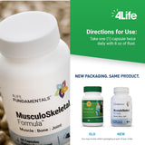 4Life Musculoskeletal Formula Turmeric Capsules on a table