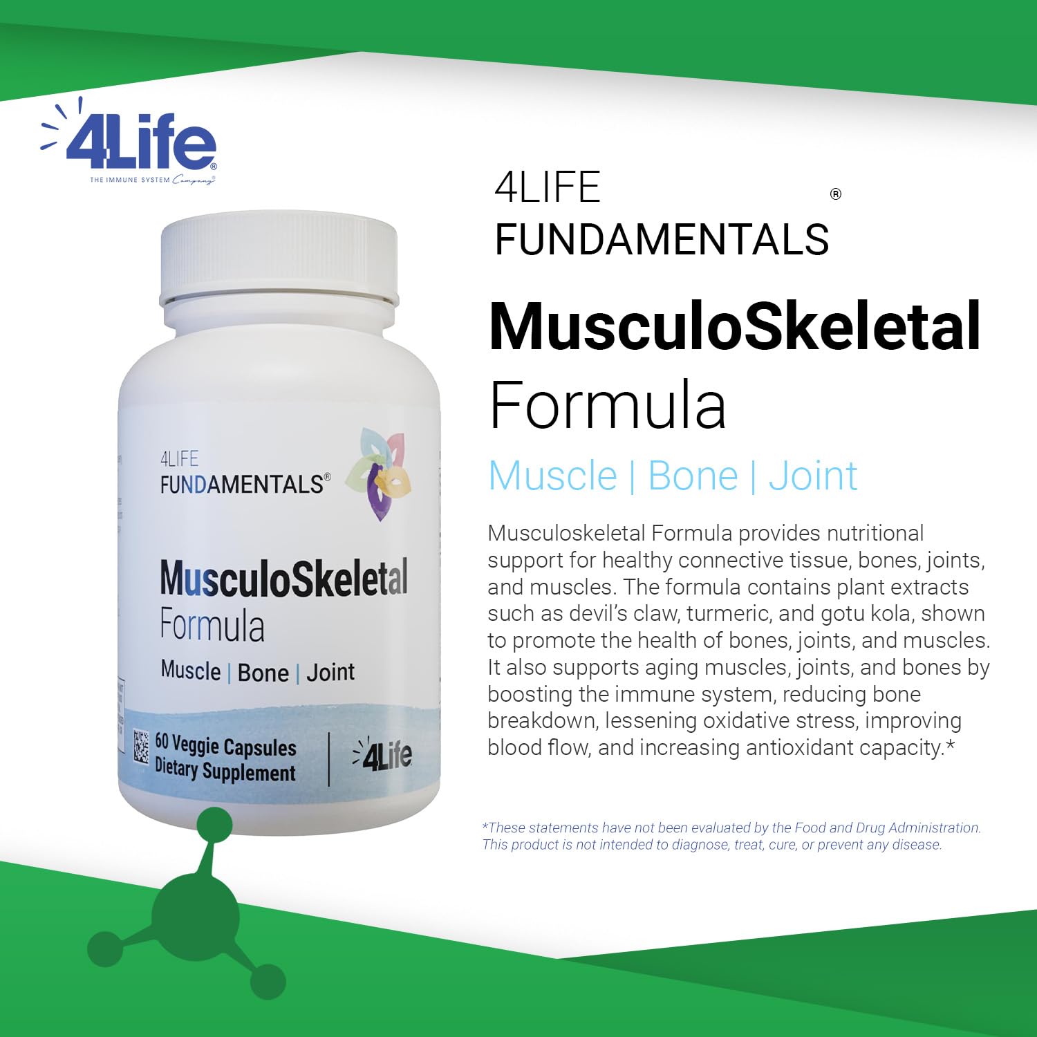 4Life Musculoskeletal Formula Turmeric Capsules packaging