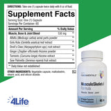 4Life Musculoskeletal Formula Turmeric Capsules side view