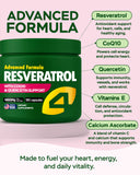 4Well Products Resveratrol 1800mg supplement capsule close-up