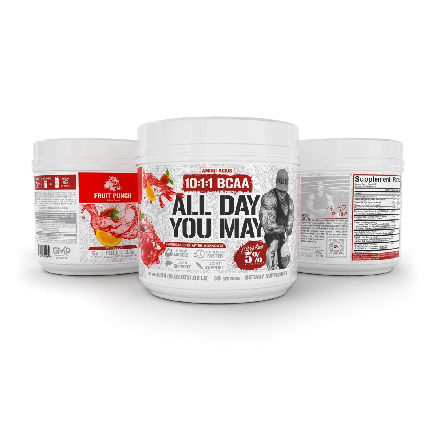 5% Nutrition ADYM Amino Acids 450g scoop