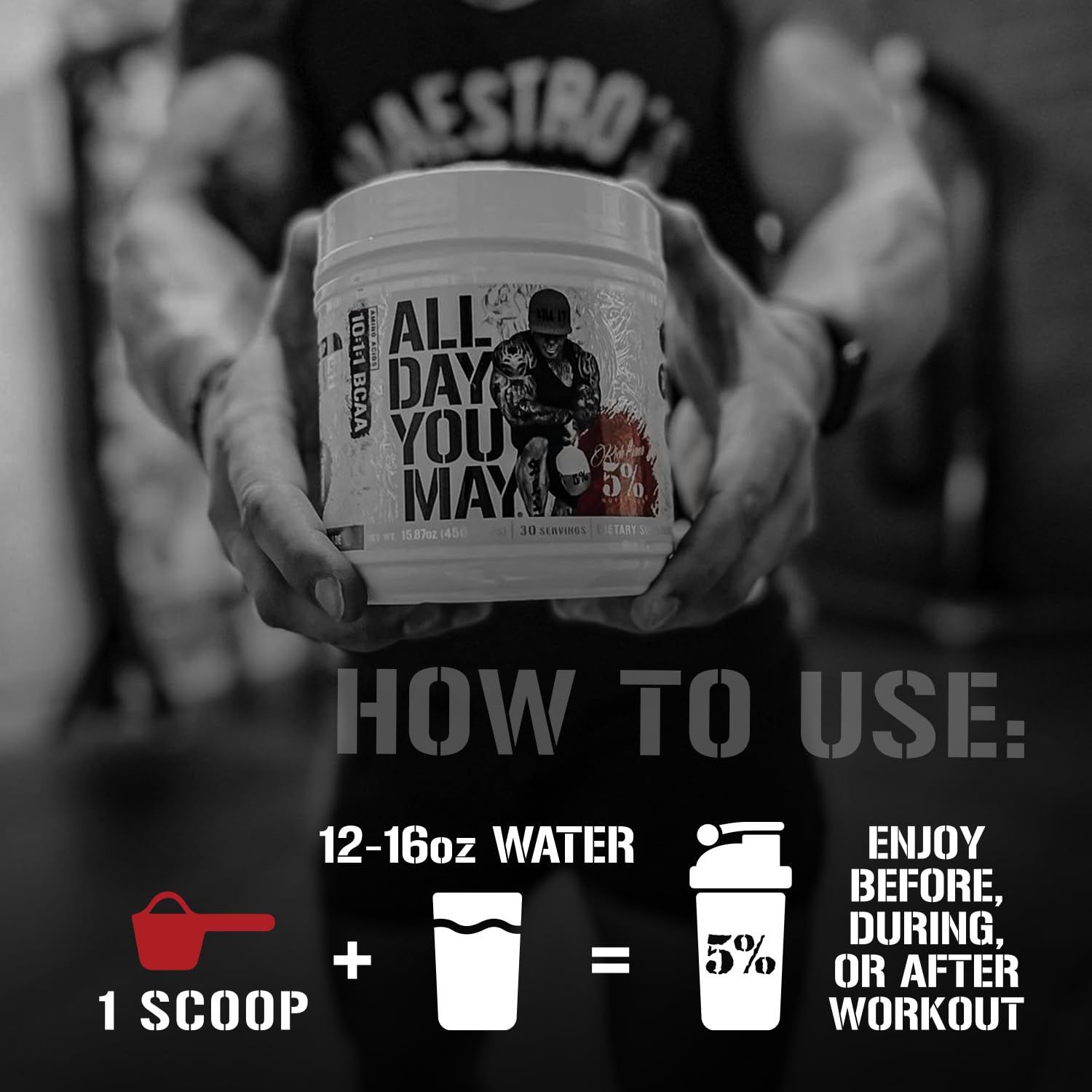 5% Nutrition ADYM BCAA Supplement 450g ingredients list