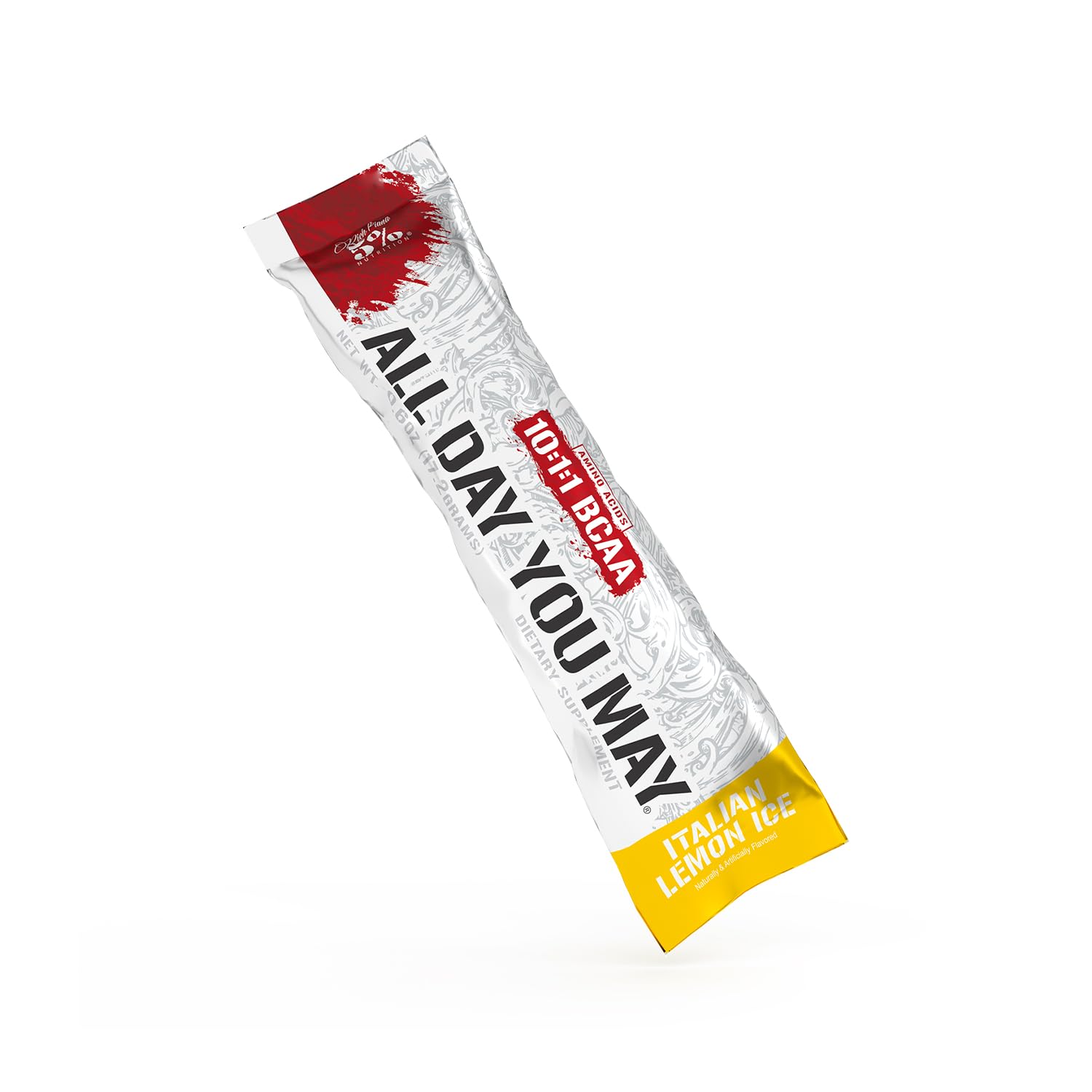 5% Nutrition AllDayYouMay BCAA Powder Hydration Packets serving suggestion