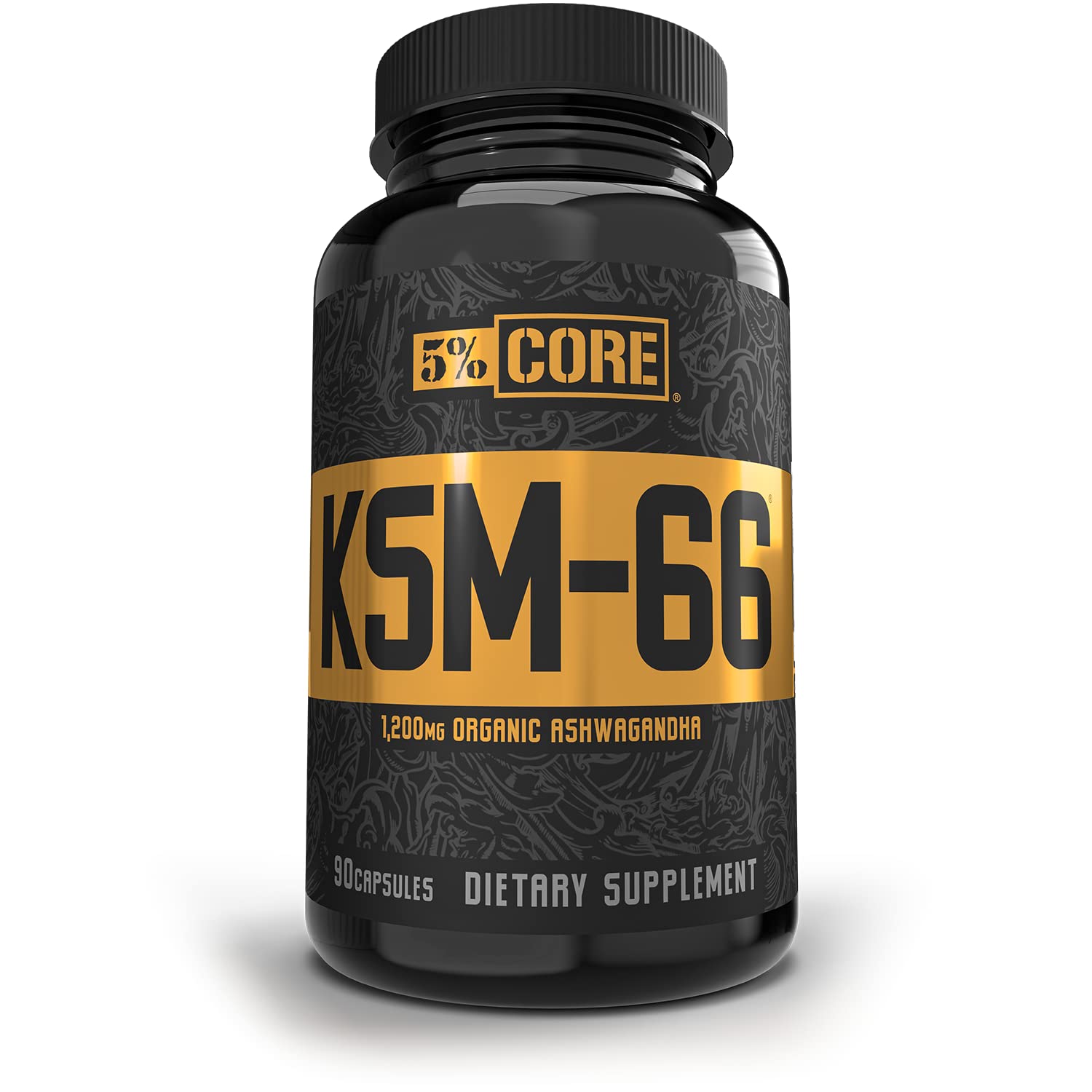5% Nutrition Ashwagandha 30mg capsules front view