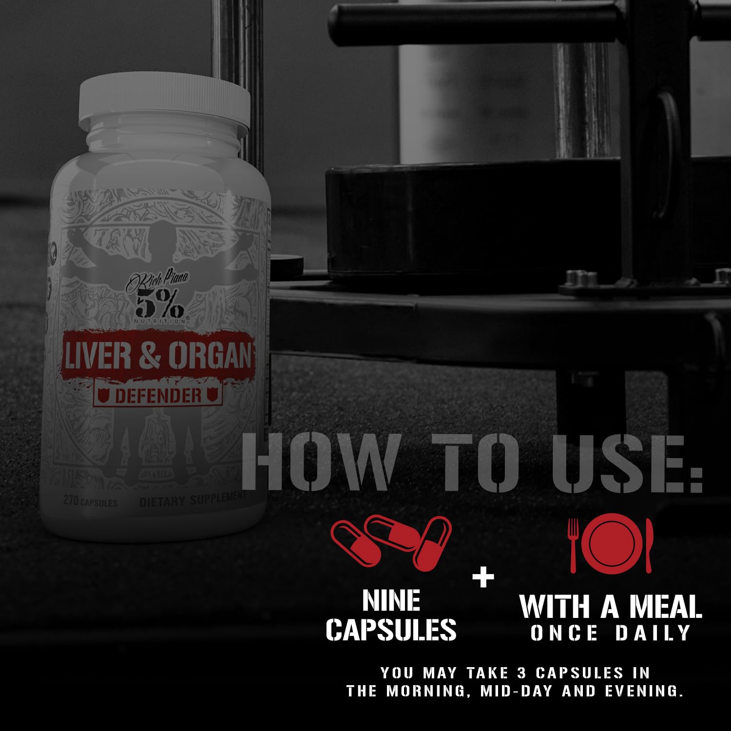 5% Nutrition Blended Vitamin & Mineral Supplement with ingredients list