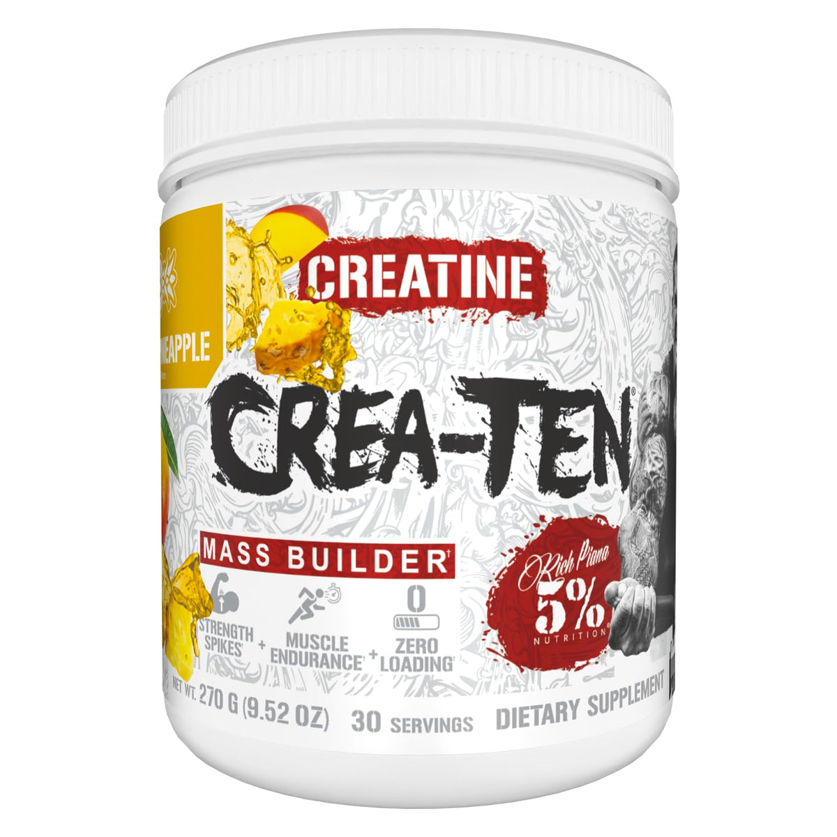 5% Nutrition CreaTEN Creatine Blend 225g front view
