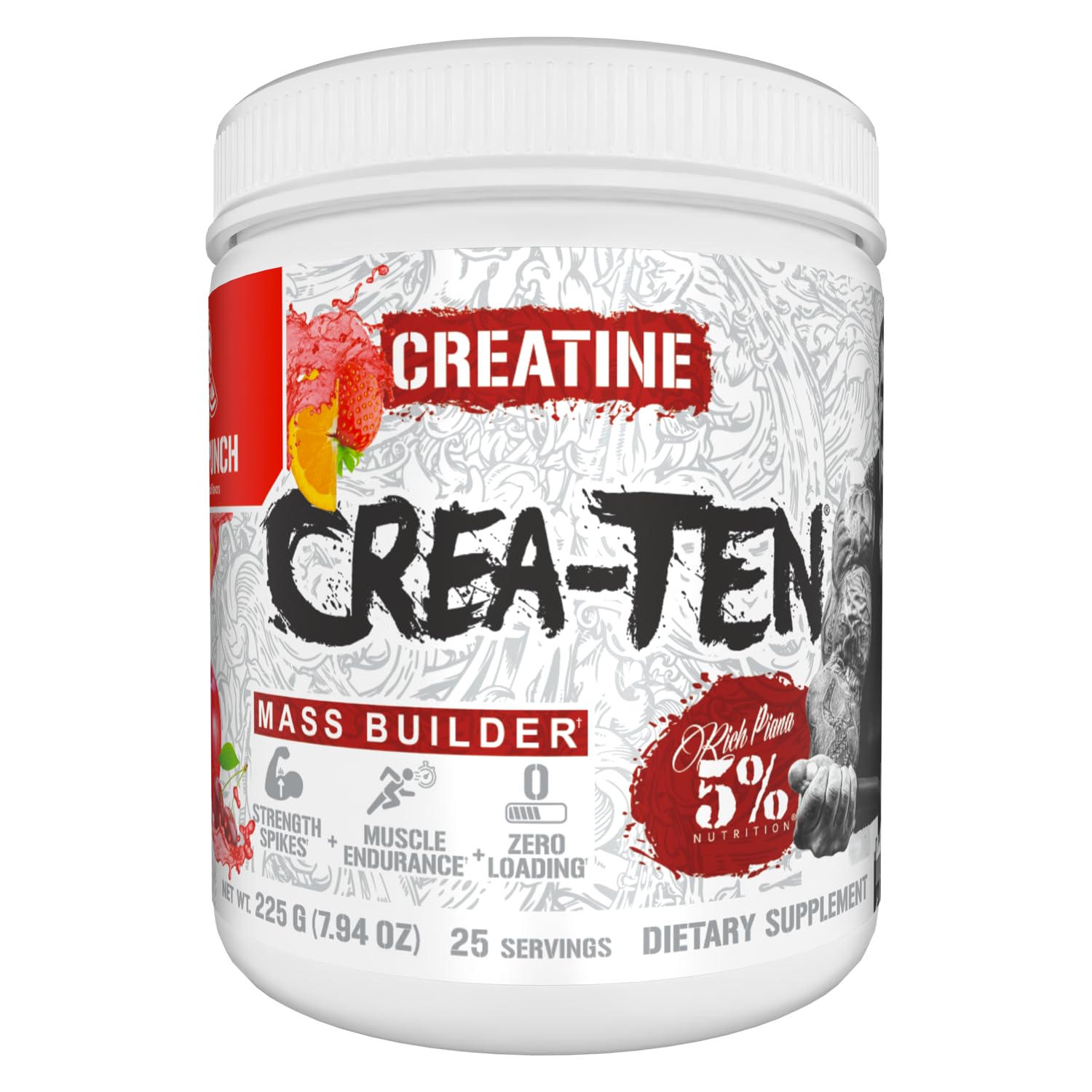 5% Nutrition CreaTEN Creatine Blend 290g front view