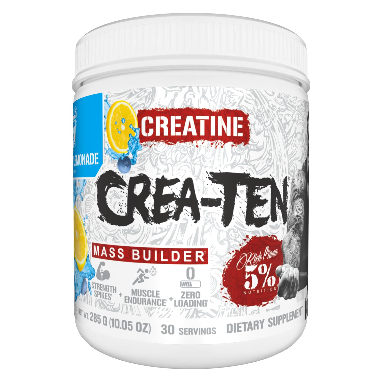 5% Nutrition CreaTEN Creatine Blend 290g front view