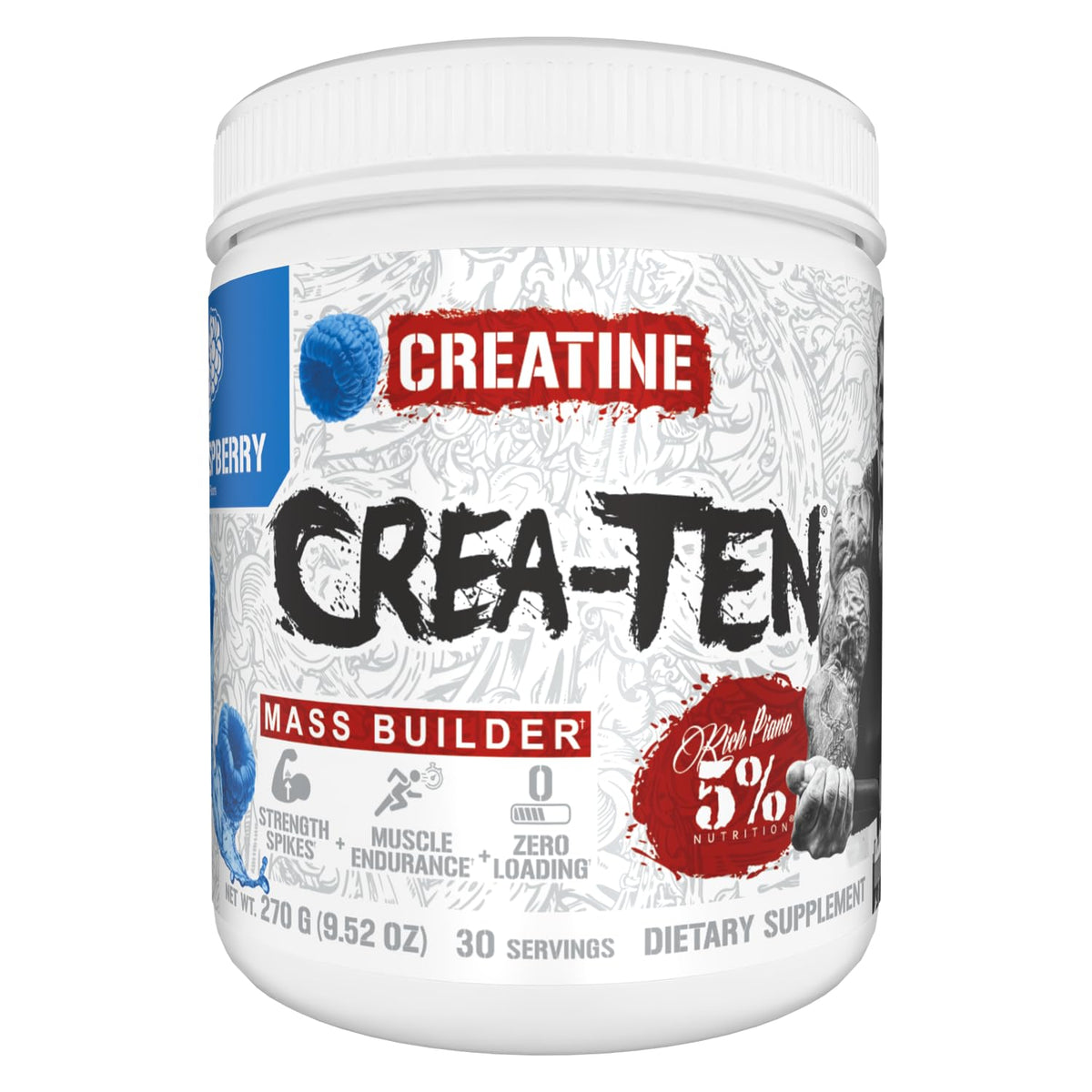 5% Nutrition CreaTEN Creatine Blend 331g front view