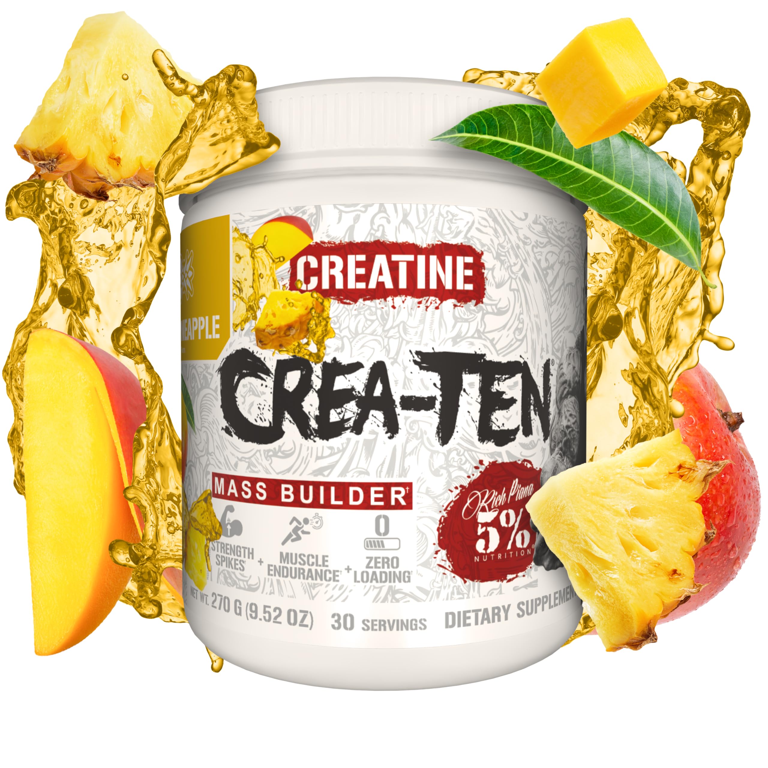 5% Nutrition CreaTEN Creatine Blend product label