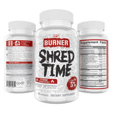 5% Nutrition SHRED TIME FAT BURNER 181g capsule close-up