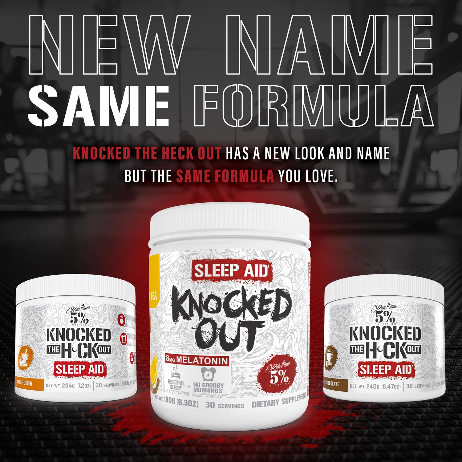 5% Nutrition Sleep Powder 204g in a lifestyle setting