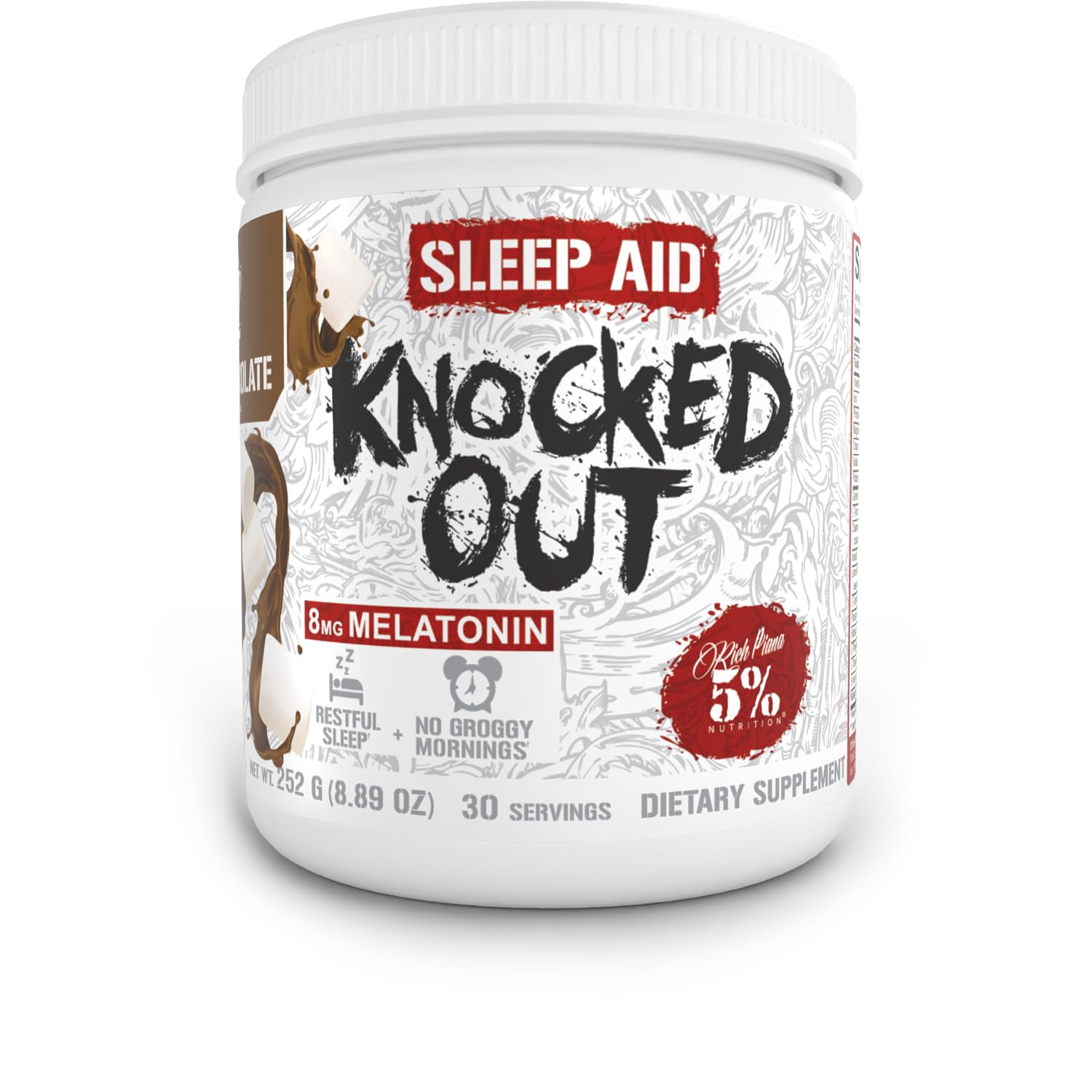 5% Nutrition Sleep Supplement 308g front view