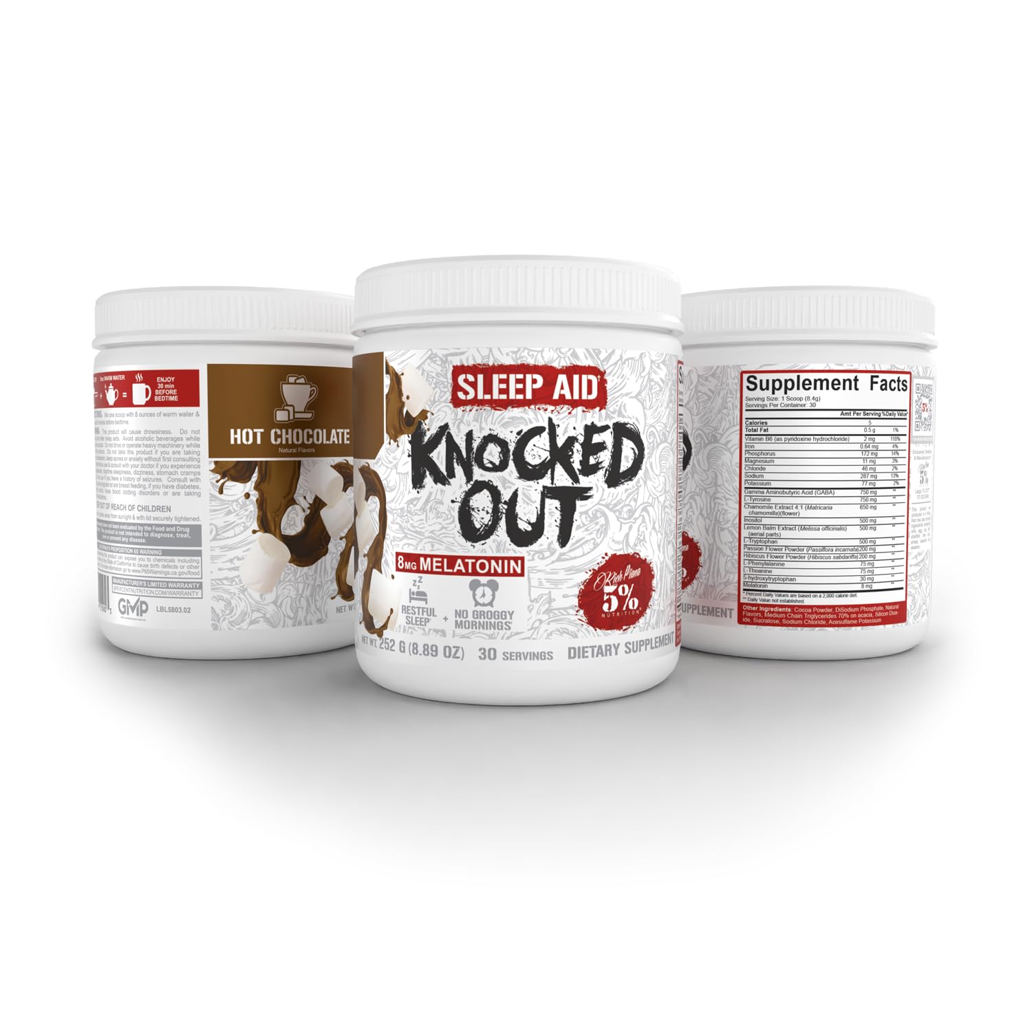 5% Nutrition Sleep Supplement 308g lifestyle scene