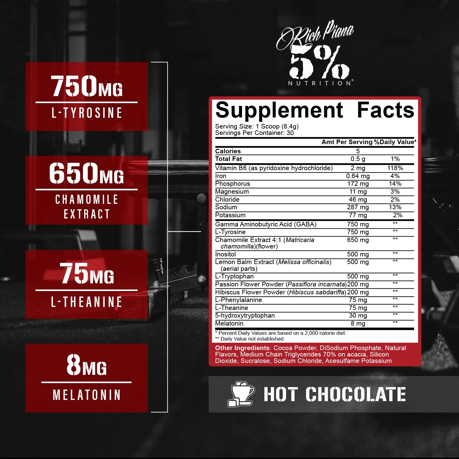 5% Nutrition Sleep Supplement 308g packaging