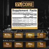 5% Nutrition ZMA supplement side view showing capsule